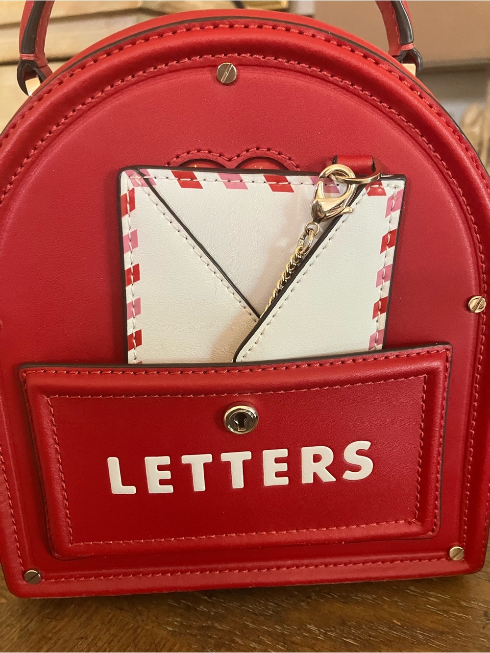 Kate Spade Collector’s Special Edition Red 'Letters' Leather Mini Bag